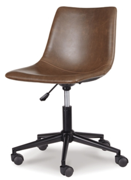 Home Office Swivel Desk Chair in Brown