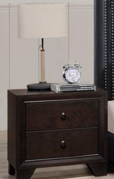Nightstand in a Brown Finish