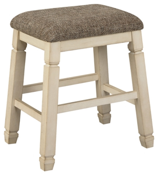 Counter Height Stool in Antique White "Bolanburg" (Pack of 2)