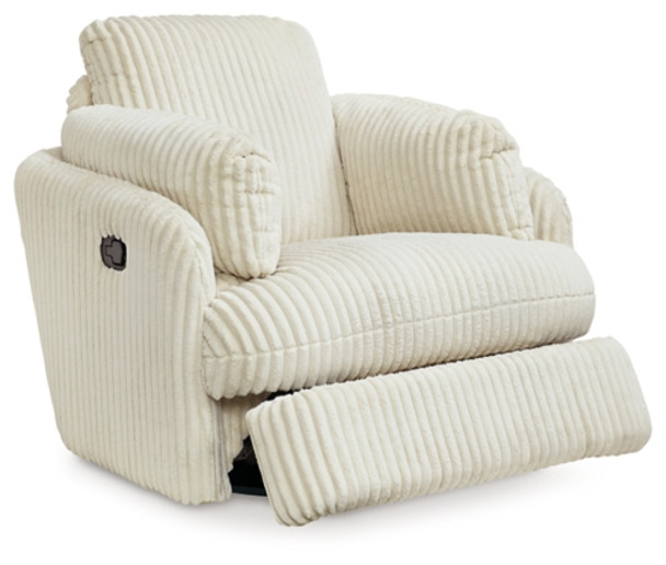 Swivel Glider Recliner in Ivory  "Tie-Breaker"