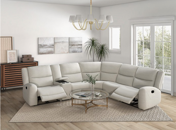 6pc Sectional in Beige"Giraldus"