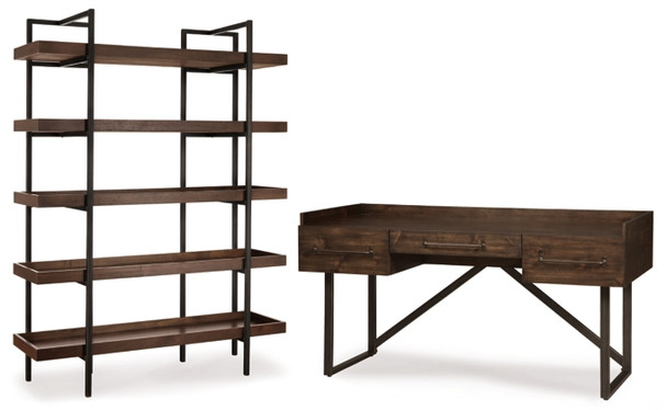 2pc Home Office Desk and Storage "Starmore"