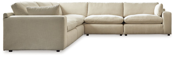 5pc Modular Sectional in Linen "Elyza" .