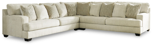 3pc Sectional in Parchment  "Rawcliffe"