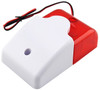 Mini Red Strobe Siren Indoor Outdoor Wired Sound 110dB Alarm Siren with Strobe flash light 12V DC