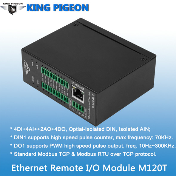 Modbus TCP to Modbus RTU Remote IO Module Data Acquisition isolated designed with Digital output M120T