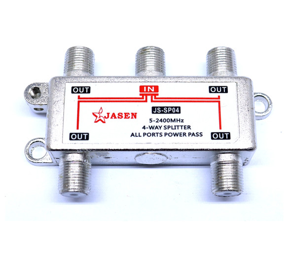 1 in 4 Satellete 4-Way Splitter With Satellite Signal input all the way For SATV/CATV TV Receiver