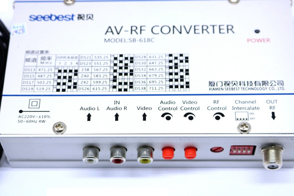 RF converter AV to RF Support Multi-Standard PAL / NTSC / CECAM 