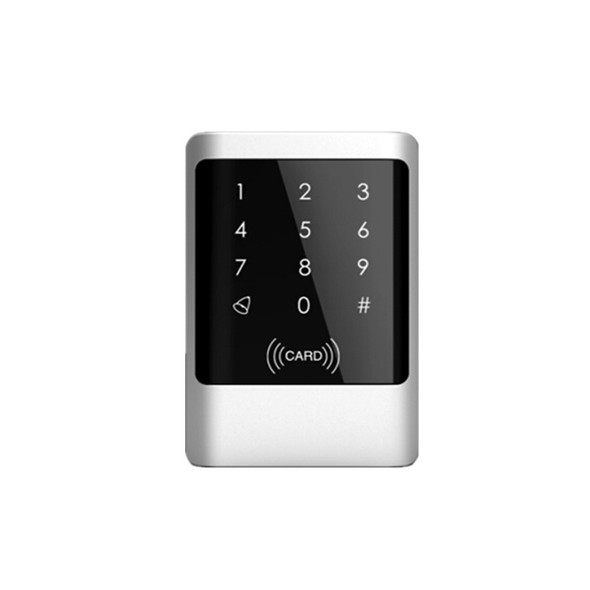 Touch screen&Metal case125KHZ RFID +password P6 waterproof access control system+10 rfid keyfob