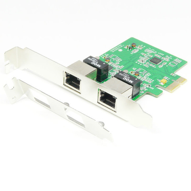 Gigabit Ethernet PCI-e LAN Card PCI Express Network Controller Adapter 2Port 1000Mbps RJ-45 New