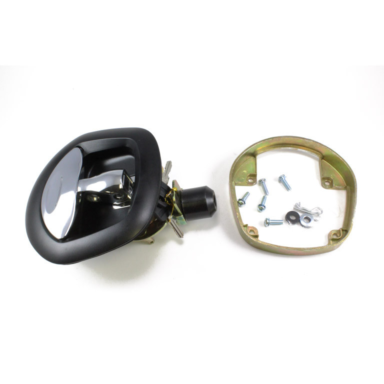 3 pt. Blk die cast chr t w/cyl - Compression Latches