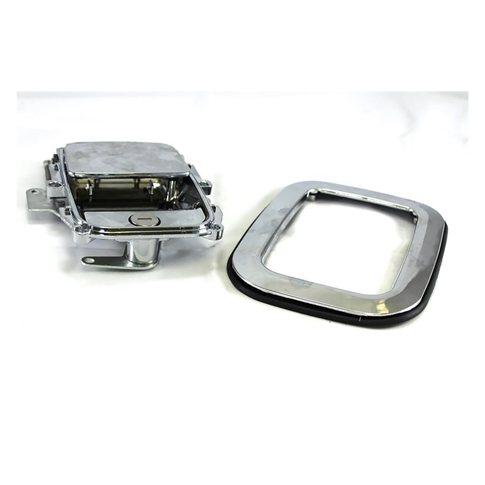 TriMark - Handle, padl, outside, chrome, flush mnt, key 1022