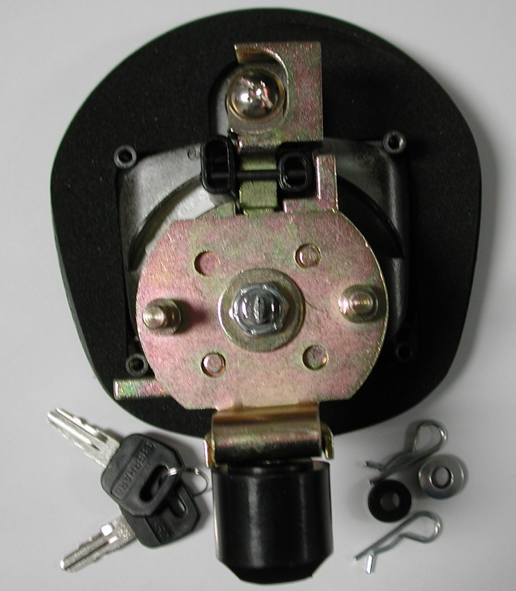 3 pt. Blk die cast chr t w/cyl - Folding T Handles