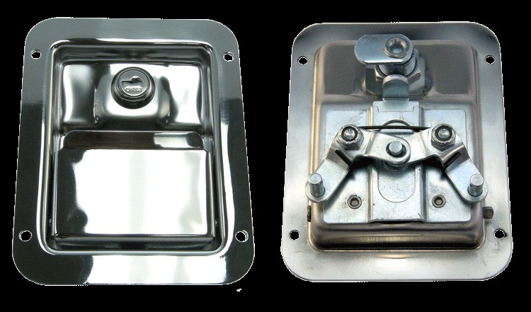 Two point Stainless Steel Paddle Latch, 5-1/2 in. L x 4-1/4 in. W