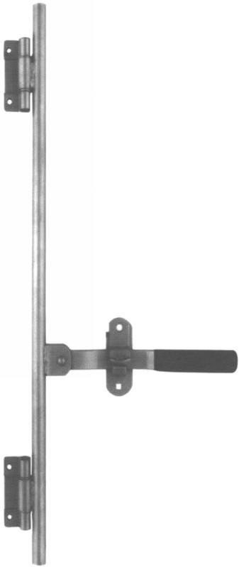 Bar lock, all steel lock allows entire length of pipe to cam over