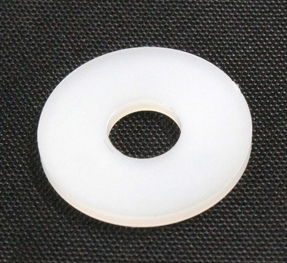 7/16 id x 1 od x .050 flat washer nylon white - Washers
