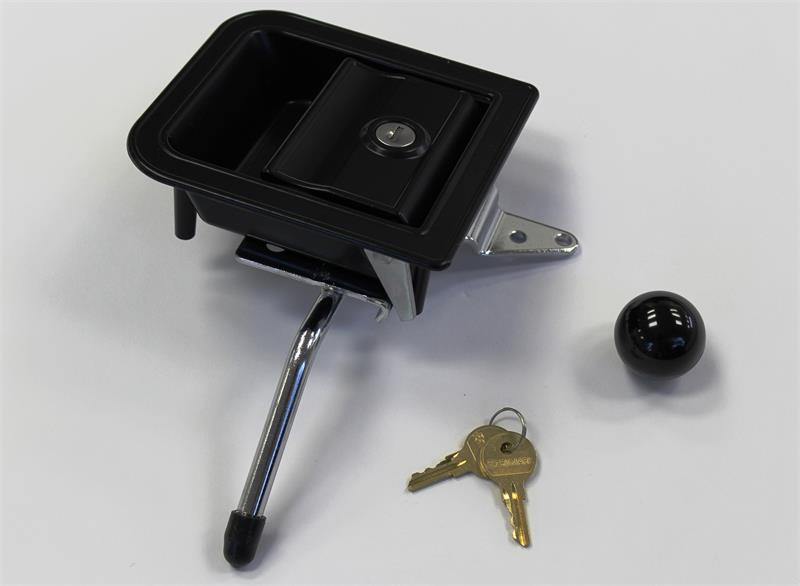 LK TriMark - Paddle handle latch, heavy-duty, key-locking; designed