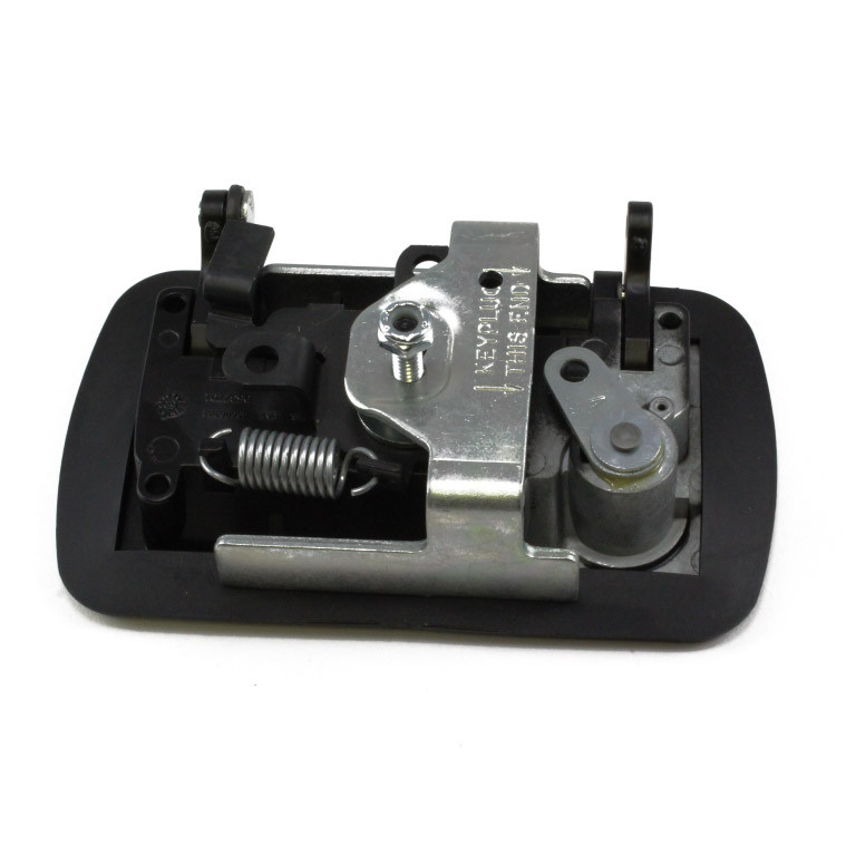 Paddle handle, left hand, low glass black, single-point, long stud