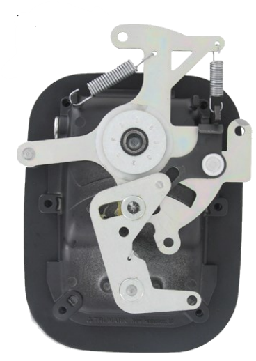 TriMark - Handle, paddle, lh, blk, flush mnt. Key #1022 - Austin