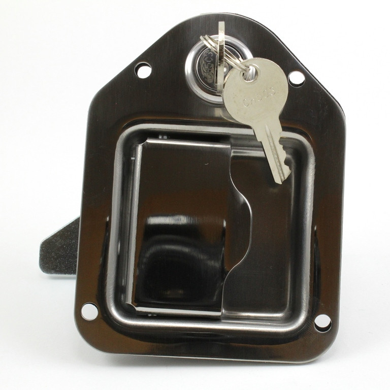 Mini paddle handle, locking, 90 degree rotation, no rod bushing