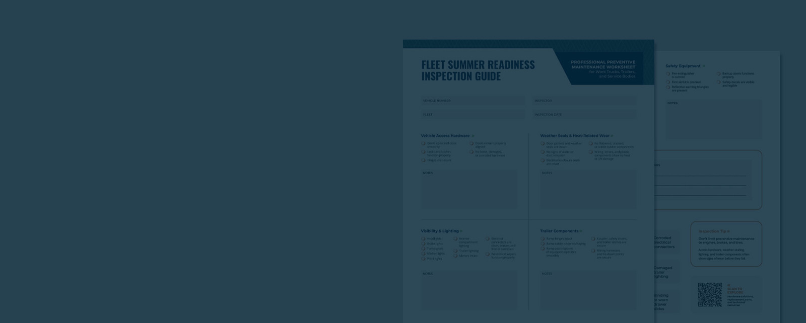 A Fleet Inspection Guide Checklist
