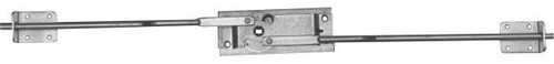 2-Point Dead Bolt Latch has zinc aluminum tumbler for lighter weight, zinc finish