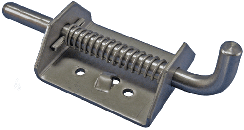 Heavy-Duty Spring Latch, with Hold Back,  6-3/4 in. overall Length x 2-3/4 in. overall Width, 304 Stainless Steel