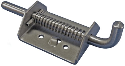 Heavy-Duty Spring Latch, with Hold Back, 6-3/4 in. overall Length x 2-3/4 in. overall Width, 304 Stainless Steel AH 2695 SS |Austin Hardware