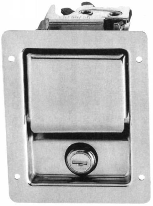 Eberhard Rotary Paddle Latch, Stainless Steel, Keyed 545 EMC 3-7901 SS 545 |Austin Hardware