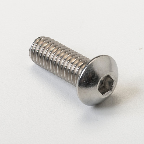 3/8-16 X 1" Button Head Cap Screw, 18-8 Stainless Steel 3/8-16 X 1" Button Head Cap Screw, 18-8 Stainless Steel