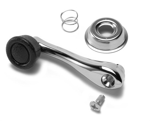 Regulator Handle with Set Screw, Chrome Plated Escushion Plate