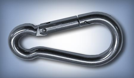 Spring Hook, Zinc Plated Steel, 3/16 in. Diameter Stock, Overall Length 2 in., Snap Opening 1/4 in. 2450 SNAP ZN 3/16 |Austin Hardware