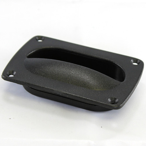 Pull,Recessed, Blk Plastic