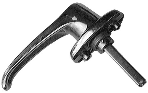 Outside l style handle for whiting door