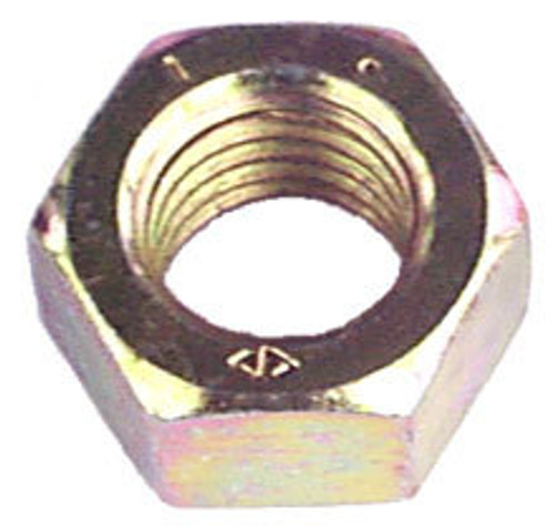 9/16-12 Fin Hex Nut Gr-8 Zinc/Yel-1729751542