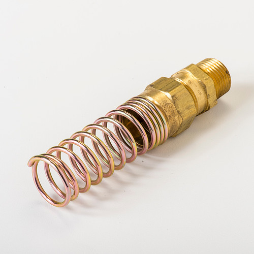 3/8 - 1/2mpt Male Connector W/Spring
