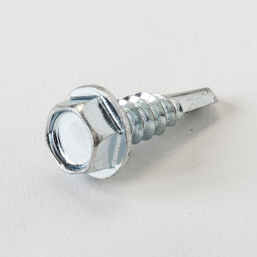 12x3/4 Unslot Hex Washer Hd Tek Scr Z/P