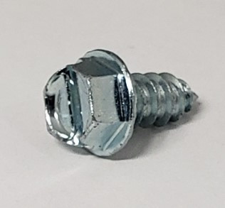 #12 X 1/2" Slotted Hex Washer Head, Type Ab Sheet Metal Screw, With Serrations Under, Zinc 427-114Y |Austin Hardware