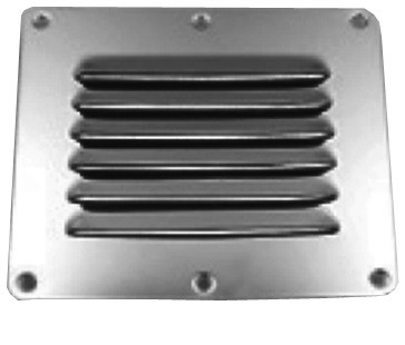 Louvered Vent, Stainless Steel, Length 6 in., Width 10 in. 6304 SS |Austin Hardware