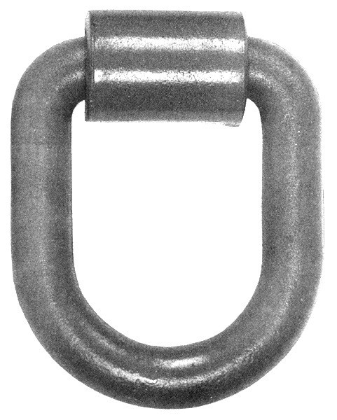 Lashing Ring With Weld-On Clip, 1 In. Diameter X 6 In. L X 5 In. W, Safe Work Load Limit 15,000 Lbs./ Max. Breaking Strength 47,000 Lbs, Plain Steel 702 |Austin Hardware