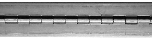 1 1/16 in. x 72 in. 3/32 Pin, Plain Steel Continuous Hinge