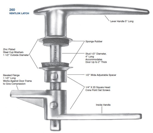 VENT LOCK 260 LATCH VL 260 |Austin Hardware