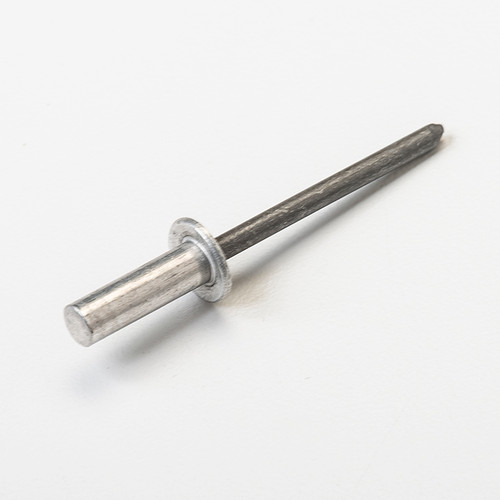 Blind Rivet, Closed End, Aluminum Body, Steel Mandrel, Domed Head, 3/16 In. Diameter, .313-.375 In. Grip Range