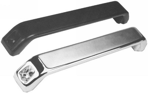 Grab Handle, Length 255 Mm, Height 35 Mm, Low Profile And Wide Section Grip, Black Diecast. Grab Handle, Length 255 Mm, Height 35 Mm, Low Profile And Wide Section Grip, Black Diecast.