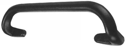 Grab Rail, Foamed Steel-Cored, Length 475 Mm, Height 75 Mm, Black, Soft Padded Surface, Mounting Holes Concealed By Snap-In Plugs AE9-01226 BLK |Austin Hardware