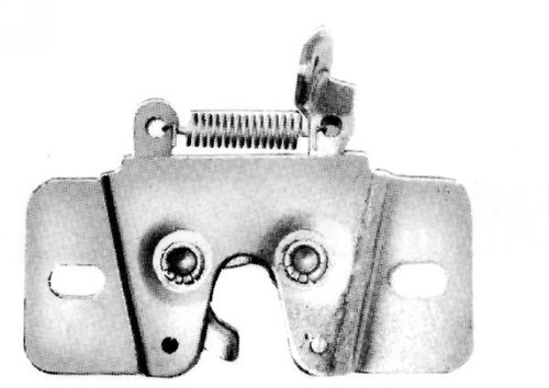 Trunk Latch with Side Mounting Holes, Claw Latch, Left Hand Side Mount. Versatile Unit that sits within a compartment and slams against a striker peg. AE9-01583 LH |Austin Hardware