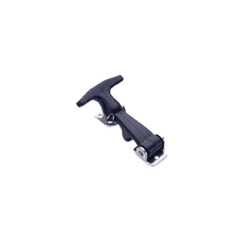 S 37-20-101-20 One-piece flexible handle latch, pull operation, rubber, stainless steel, front mount, R keeper style Southco Austin Hardware & Supply