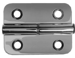 Lift Off Hinge M/S Rh Plated 10 Mm Holes AE9-01402 |Austin Hardware
