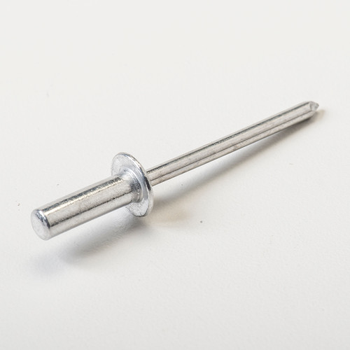 Blind Rivet, Closed End, Aluminum Body, Aluminum Mandrel, Domed Head, 3/16 In. Diameter, .251-.375 In. Grip Range