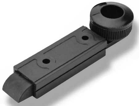 Slam Bolt, Molded in Acetal Copolymer with Stainless Steel Spring, Pull Knob Fitment, Body Length 80 mm, Body Width 29 mm, Body Height 18 mm, Bolt Projection 16 mm AE9-01529 BLK NYLON |Austin Hardware